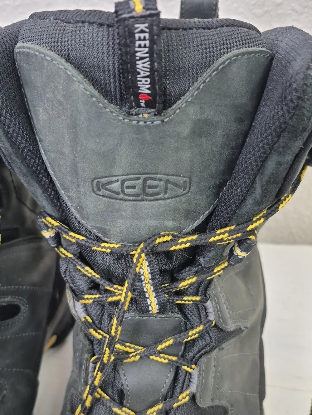 Keen Men's Dry Summit Country Insulated Winter Boots Size 14 Black / Grey
